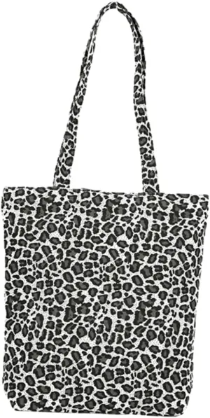 1Pc Fashionable Leopard Tote Bag for Women Capacity Shoulder Bag for Shopping Travel Work Picnics and Daily Use