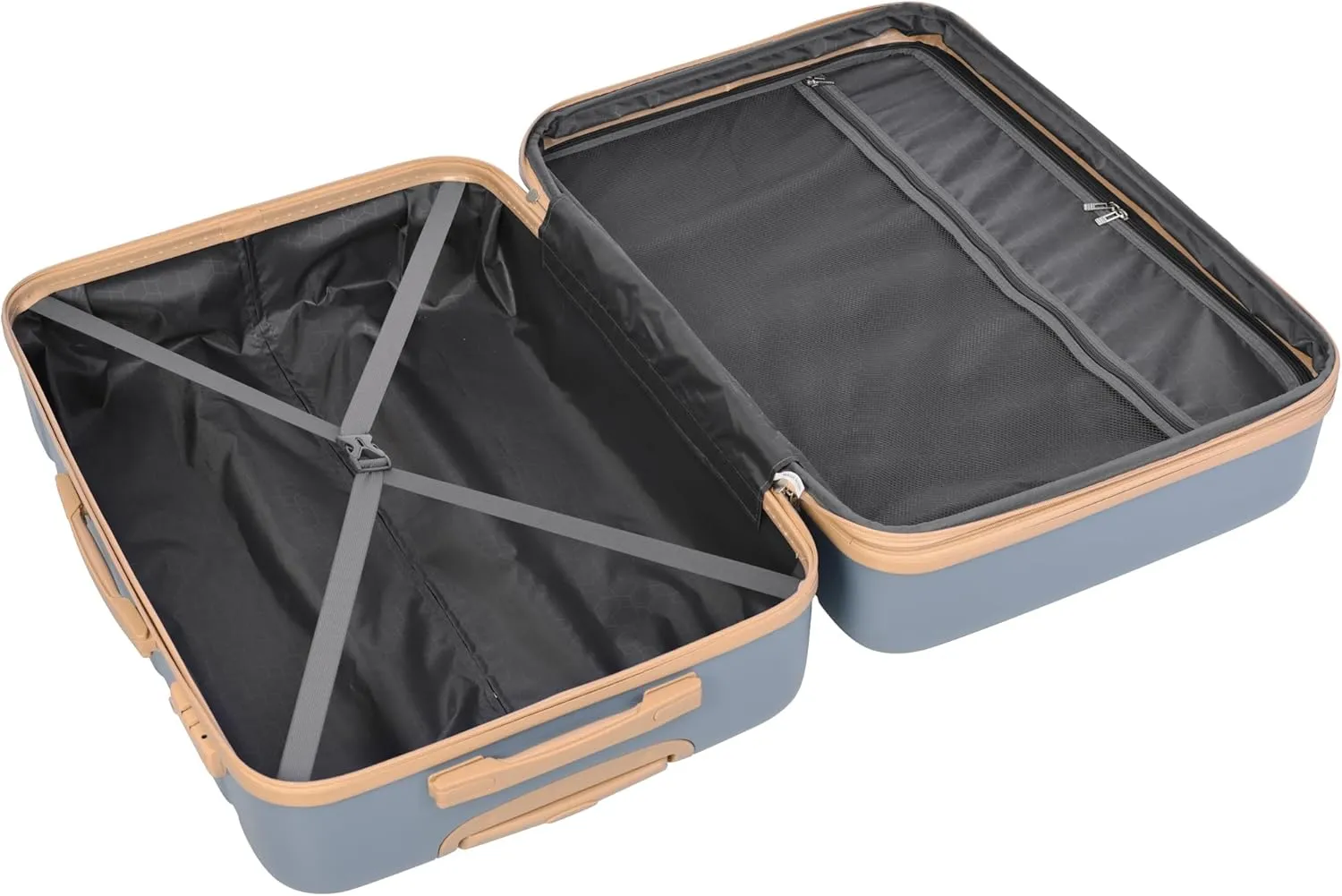 3-Piece Luggage Set Travel Lightweight Suitcases with Rolling Wheels, Moden Hardshell Luggage Sets Carry on Durable ABS,Medium Suitcase Set for Business and Travel (Light Blue)