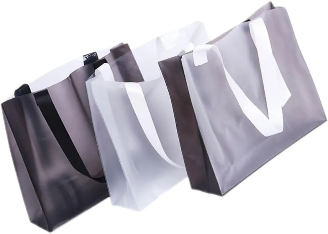 3pcs Large Shopping Waterproof Pvc Handbag Folding Design for Present Pouch Shopping Pouch Daily Use