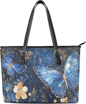 Animals Stripes Print Handbags for Womens Top-Handle Casual Shoulder Bags PU Tote Satchel Purse