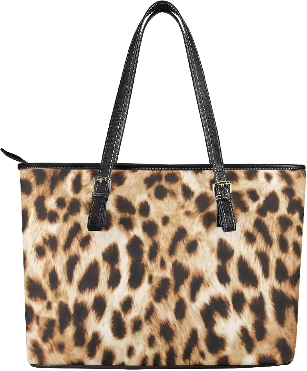 Animals Stripes Print Handbags for Womens Top-Handle Casual Shoulder Bags PU Tote Satchel Purse