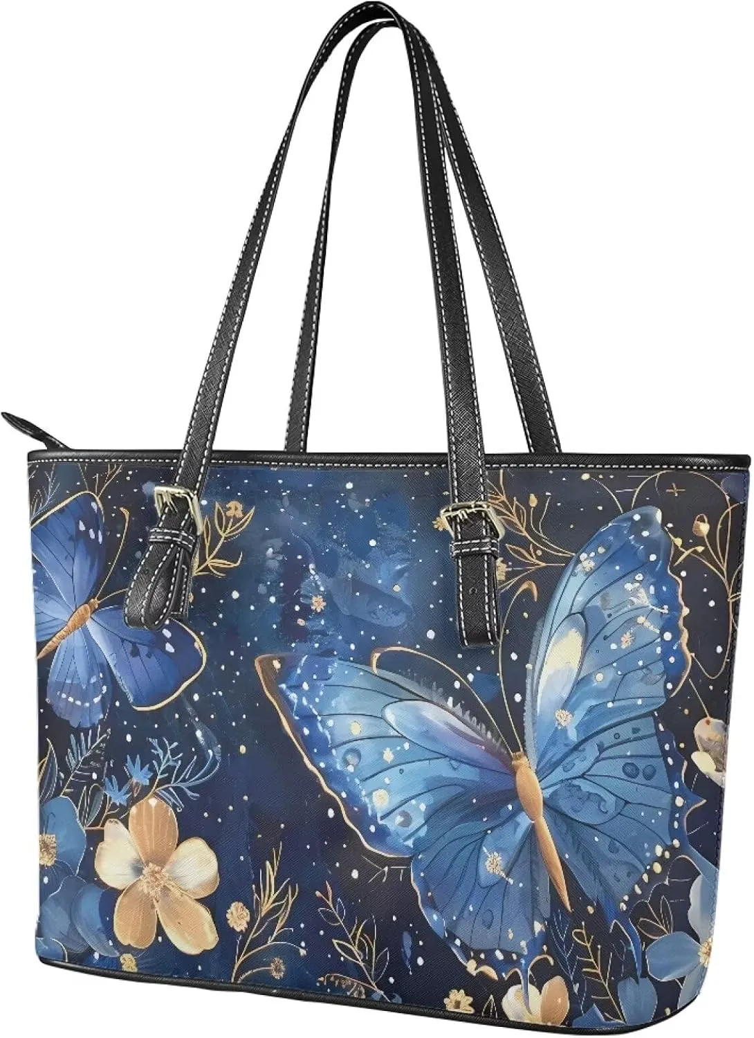 Animals Stripes Print Handbags for Womens Top-Handle Casual Shoulder Bags PU Tote Satchel Purse