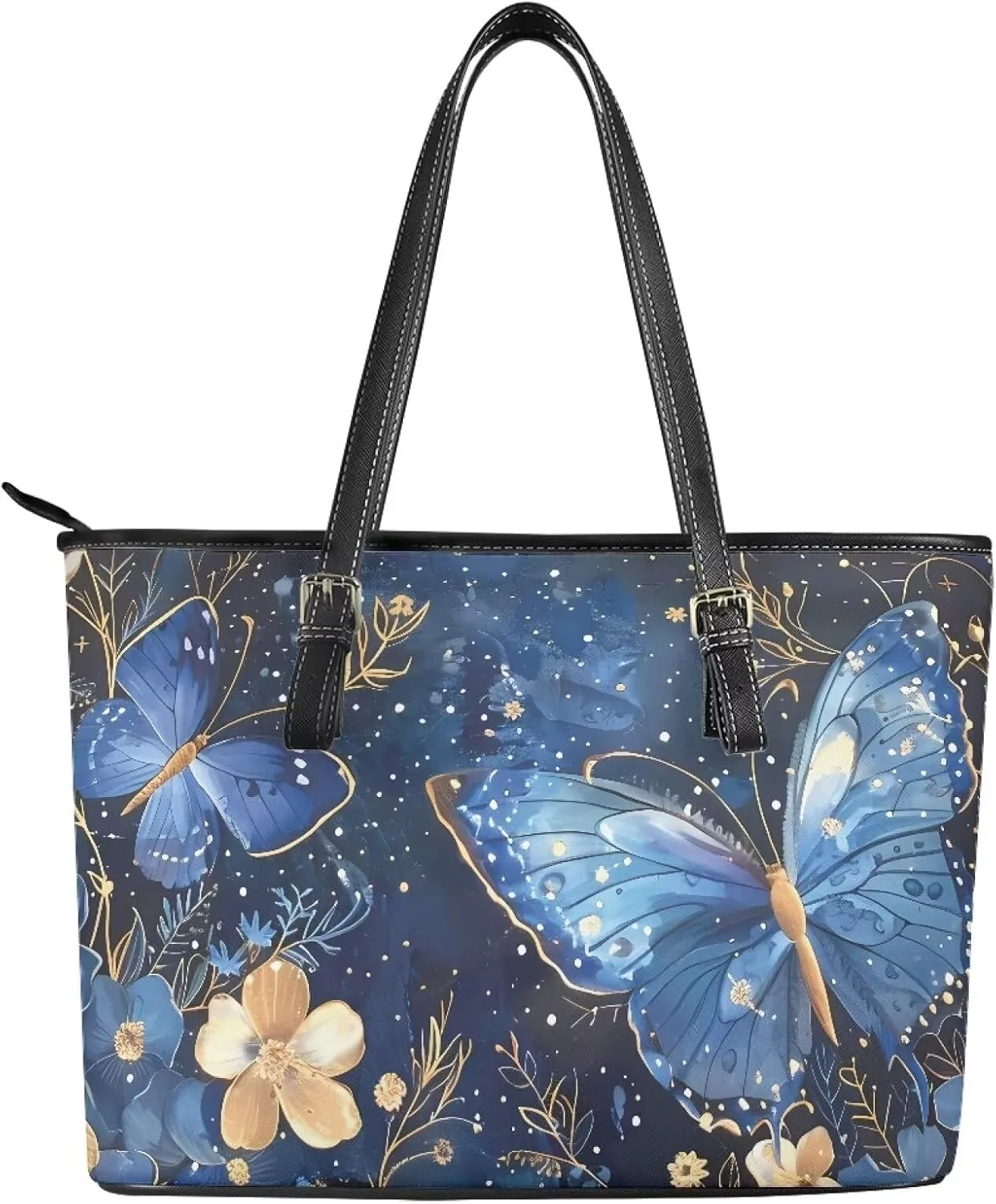Animals Stripes Print Handbags for Womens Top-Handle Casual Shoulder Bags PU Tote Satchel Purse