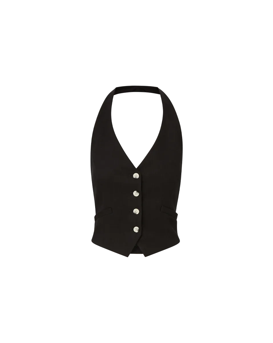 Arabella Stretch-Linen Vest