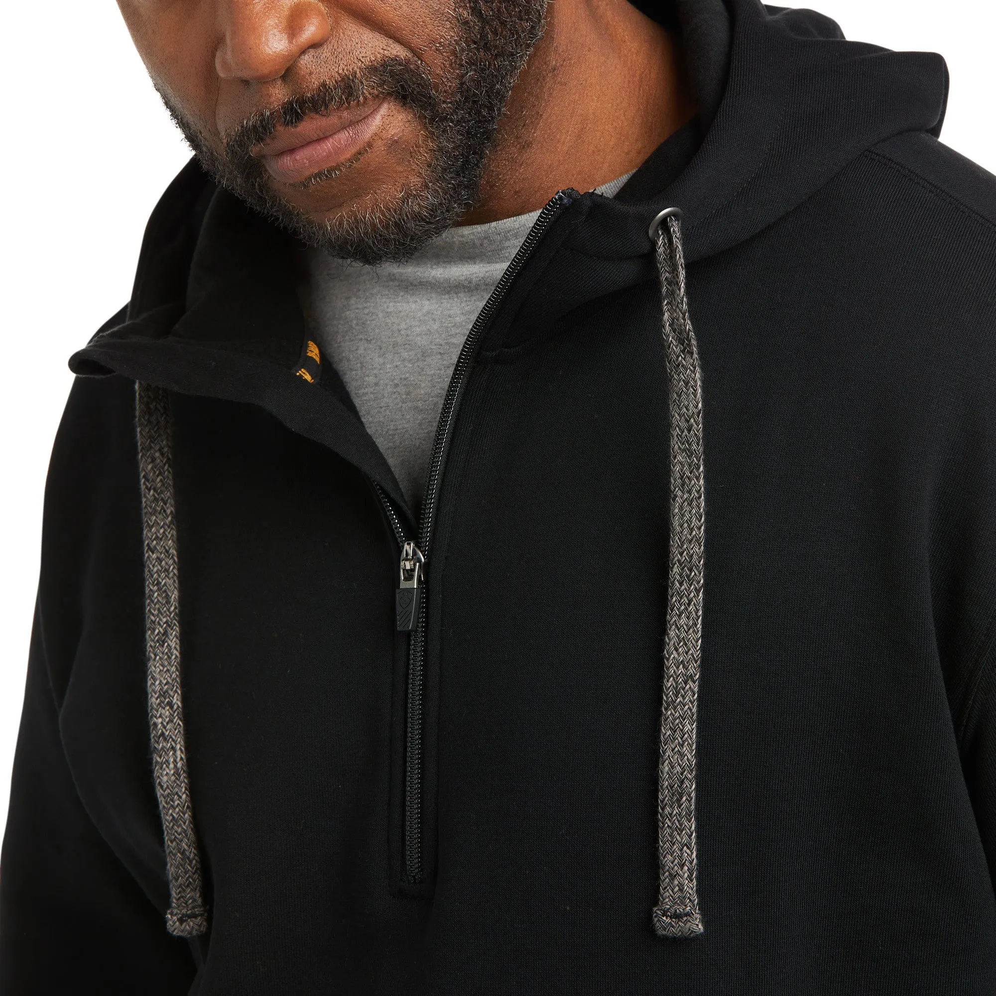 Ariat Men's Rebar Workman Black 1/4 Zip Hoodie 10037725