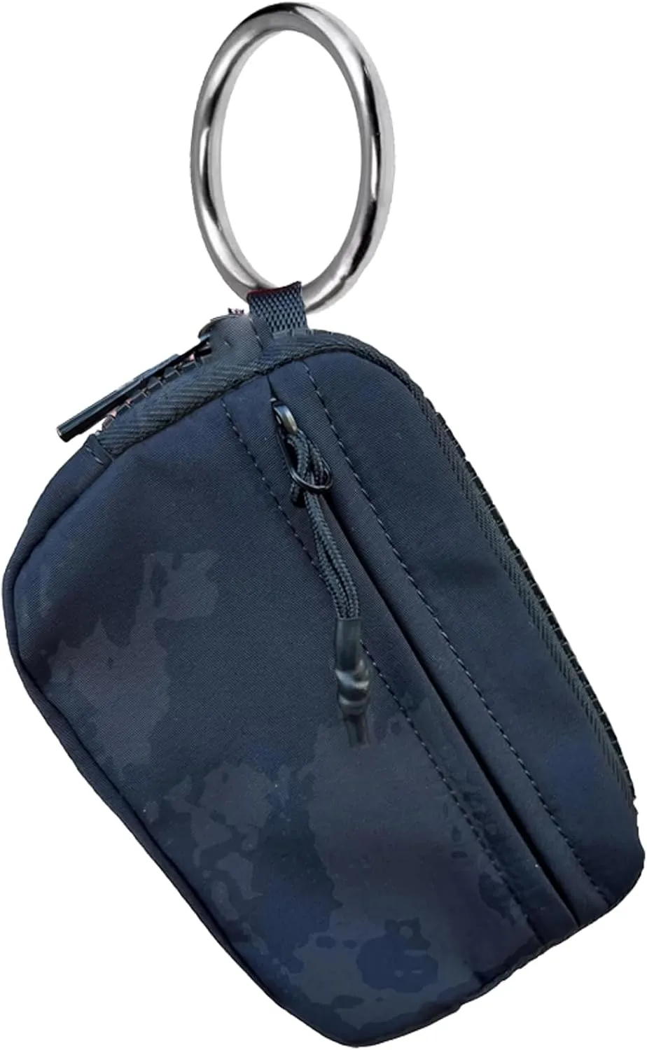 Atlodas The Iris' Wallet, 2024 New Iris Keychain Wallet, Pouch Wristlet Zip Card Case with ID Window (Black)