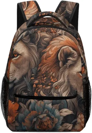 Backpack for Women Men Travel Abstract Painting of Lion Daypack Lightweight Laptop Bag Carry On Backpacks for Work