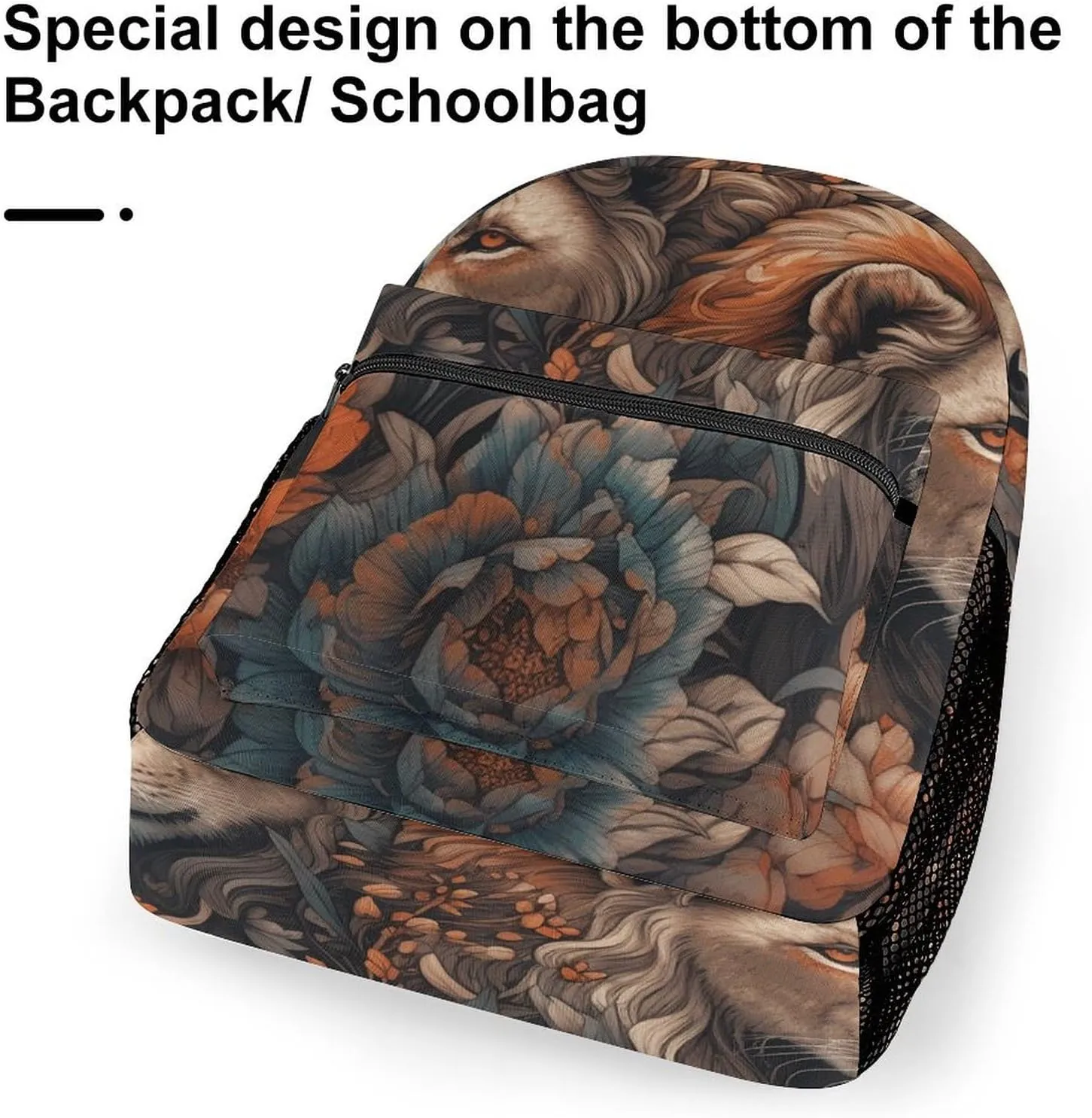 Backpack for Women Men Travel Abstract Painting of Lion Daypack Lightweight Laptop Bag Carry On Backpacks for Work