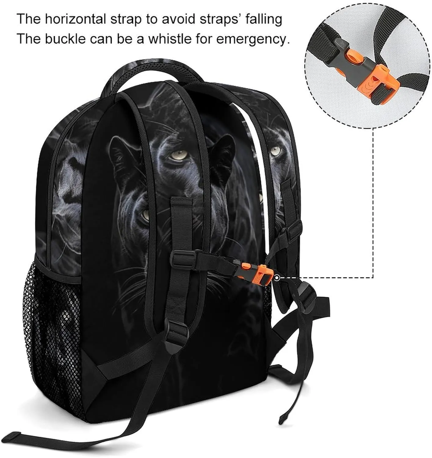Backpack for Women Men Travel Animal Panther Daypack Lightweight Laptop Bag Carry On Backpacks for Work