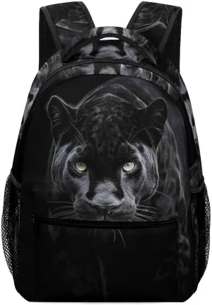 Backpack for Women Men Travel Animal Panther Daypack Lightweight Laptop Bag Carry On Backpacks for Work