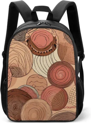 Backpack for Women Men Travel Circular Pattern Daypack Lightweight Laptop Bag Carry On Backpacks for Work