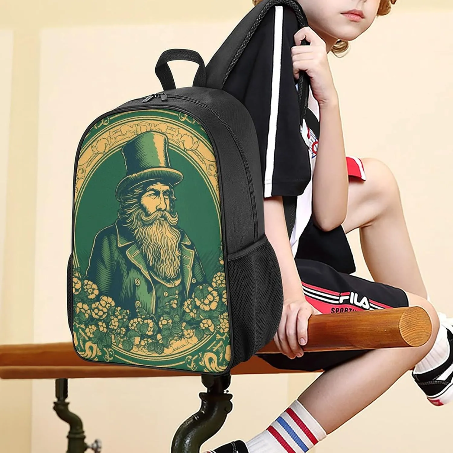Backpack for Women Men Travel Hand Drawn Characters Daypack Lightweight Laptop Bag Carry On Backpacks for Work