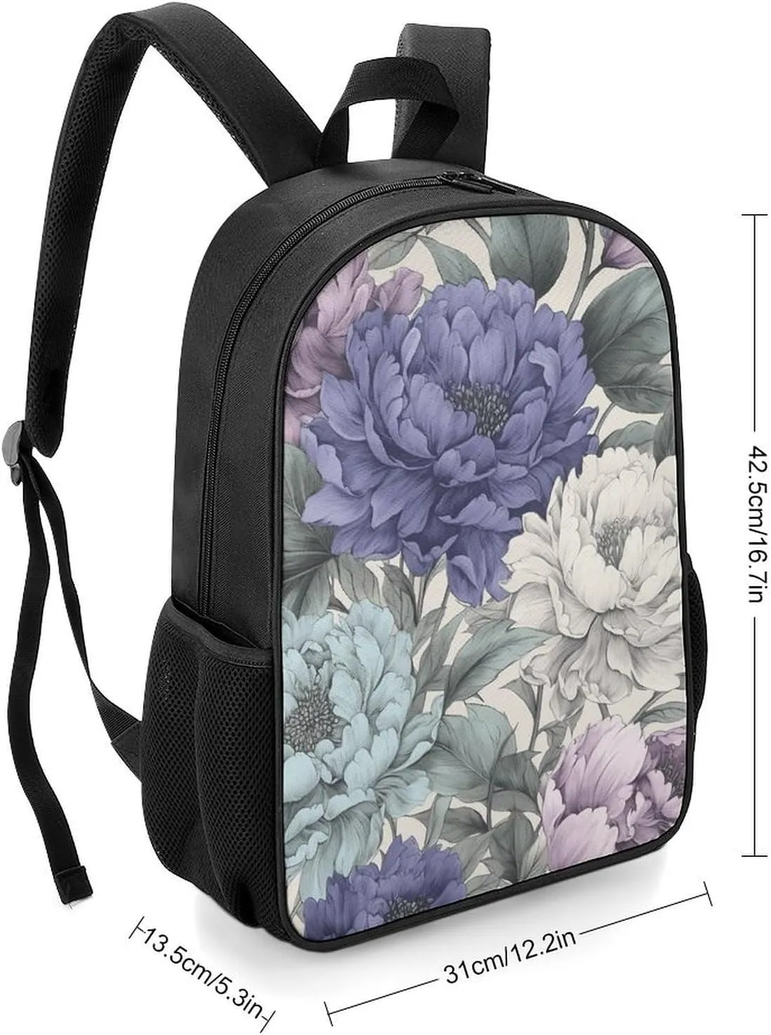 Backpack for Women Men Travel Ink Style Pattern Daypack Lightweight Laptop Bag Carry On Backpacks for Work