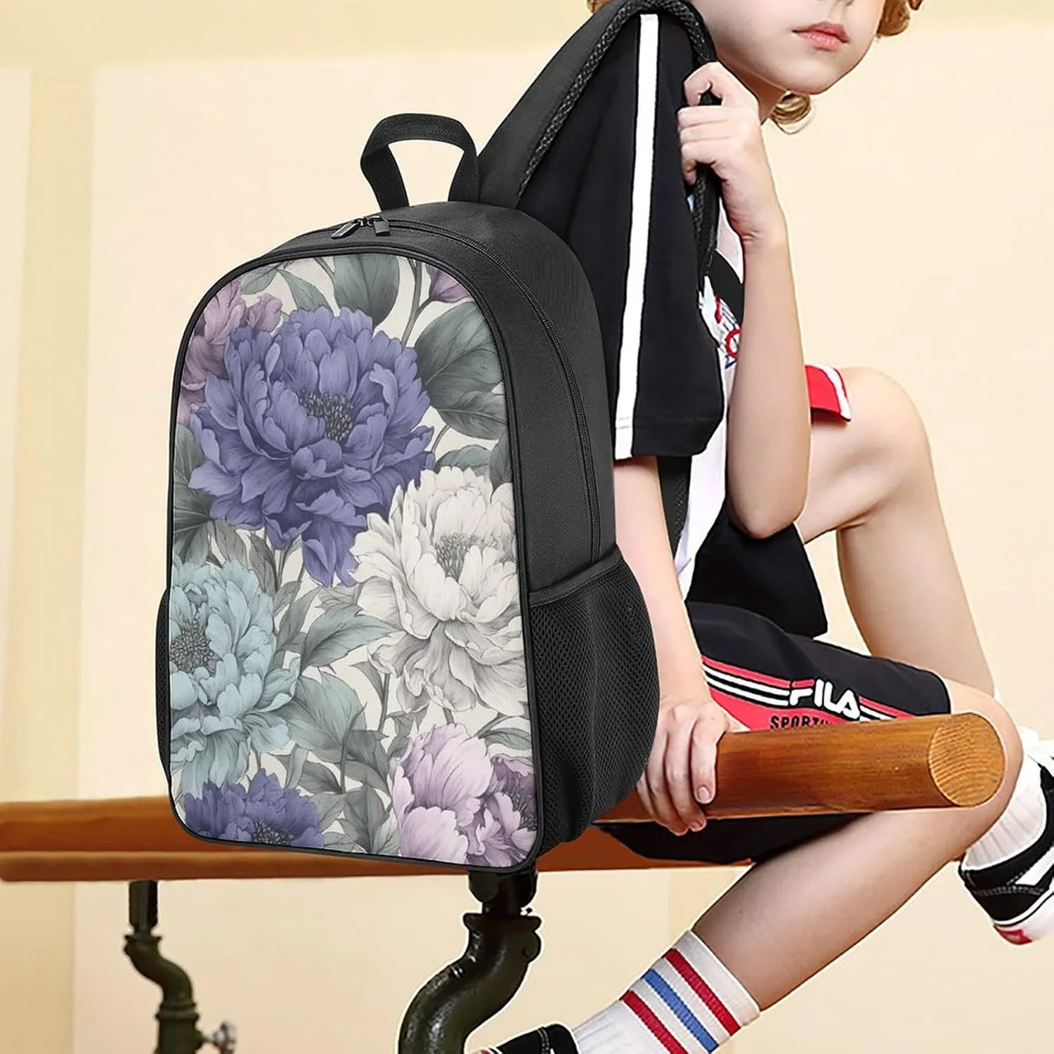 Backpack for Women Men Travel Ink Style Pattern Daypack Lightweight Laptop Bag Carry On Backpacks for Work