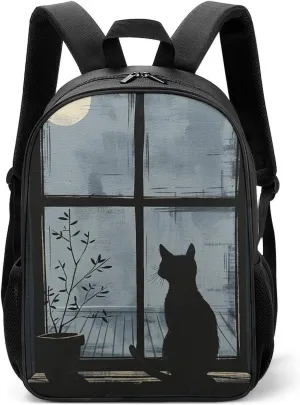 Backpack for Women Men Travel Looking Out The Window Daypack Lightweight Laptop Bag Carry On Backpacks for Work