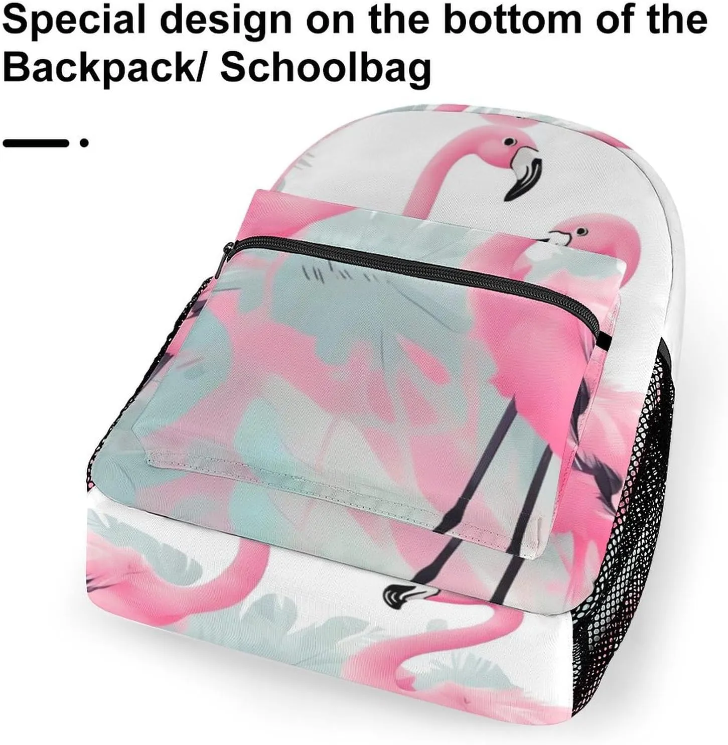 Backpack for Women Men Travel Love Flamingo Daypack Lightweight Laptop Bag Carry On Backpacks for Work