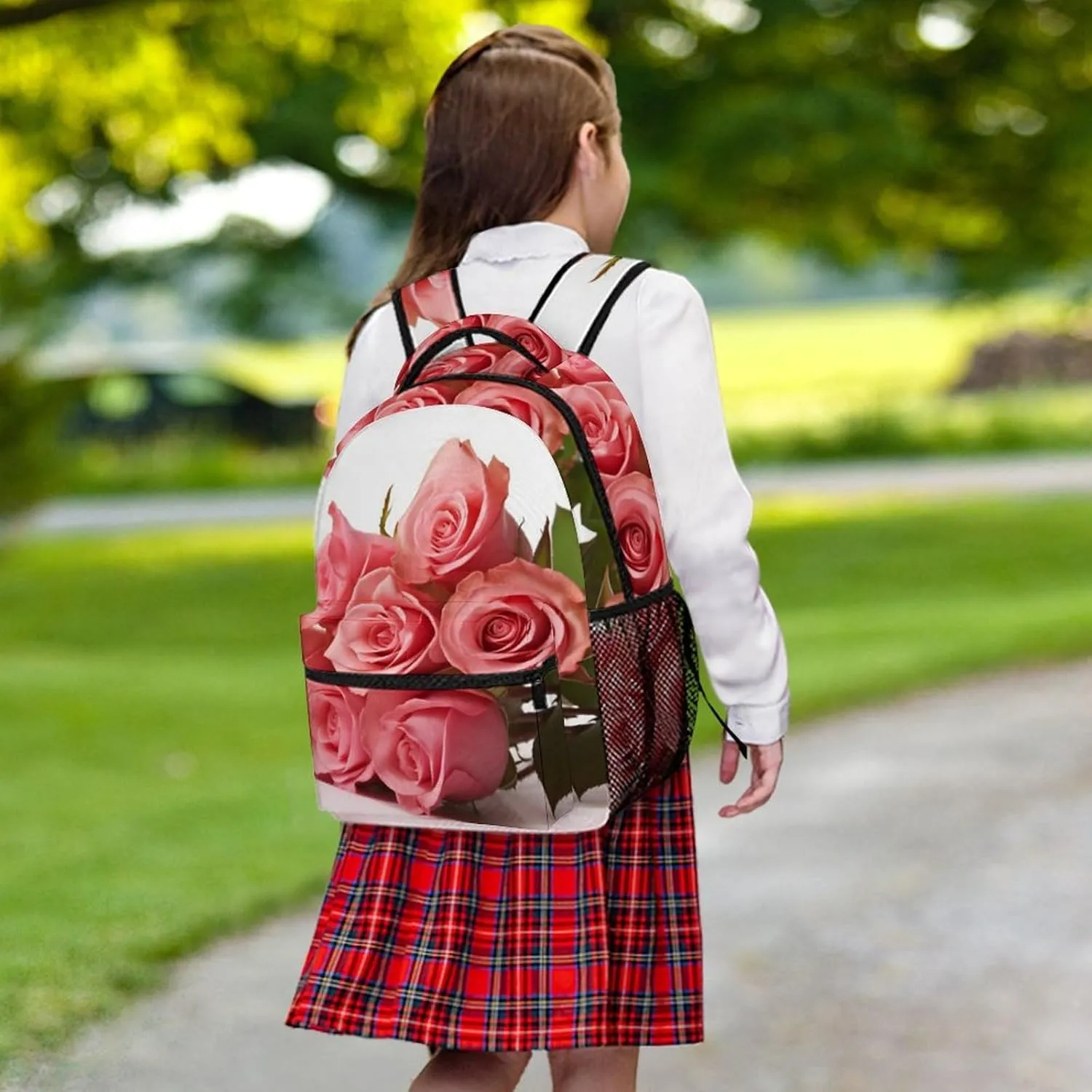 Backpack for Women Men Travel Rose Daypack Lightweight Laptop Bag Carry On Backpacks for Work
