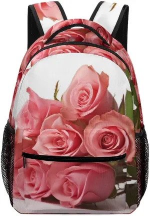 Backpack for Women Men Travel Rose Daypack Lightweight Laptop Bag Carry On Backpacks for Work