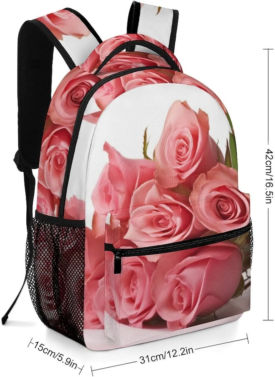 Backpack for Women Men Travel Rose Daypack Lightweight Laptop Bag Carry On Backpacks for Work