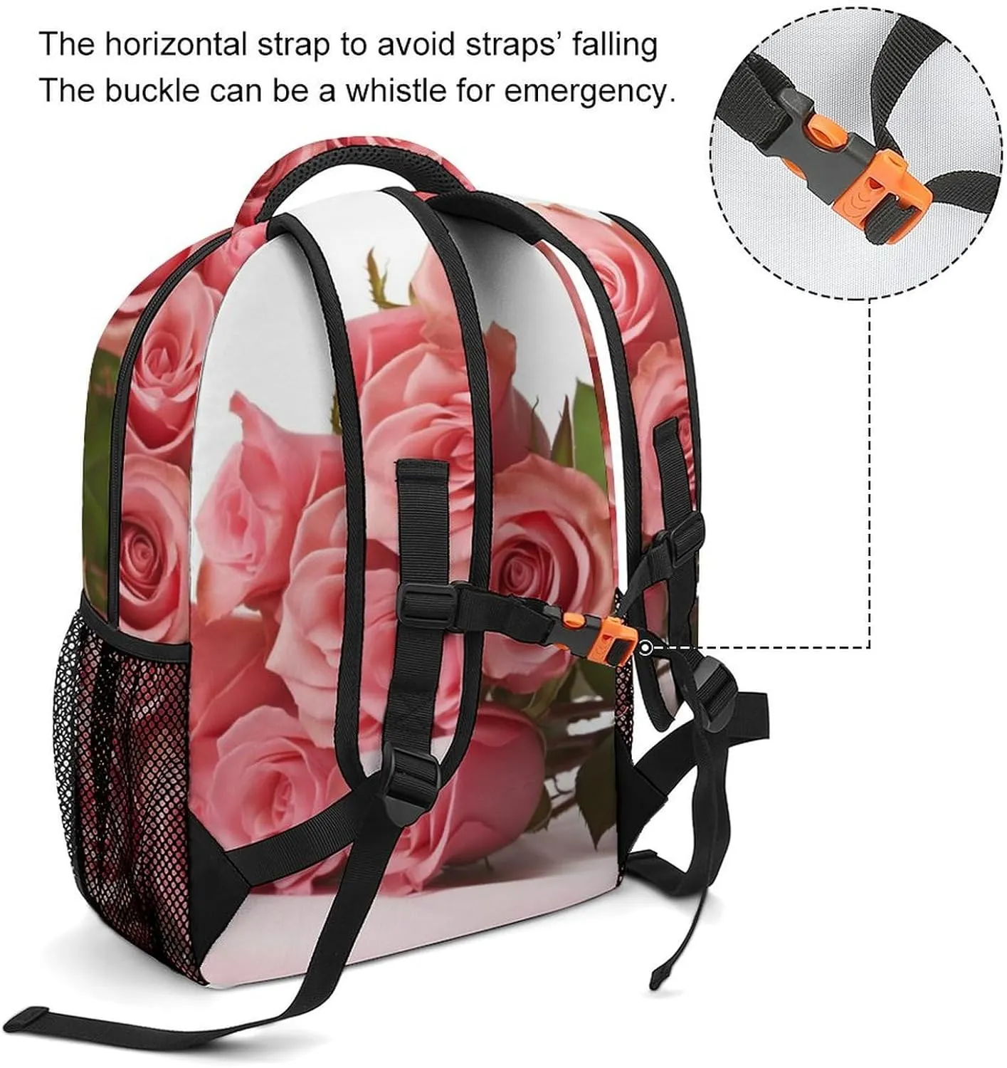 Backpack for Women Men Travel Rose Daypack Lightweight Laptop Bag Carry On Backpacks for Work