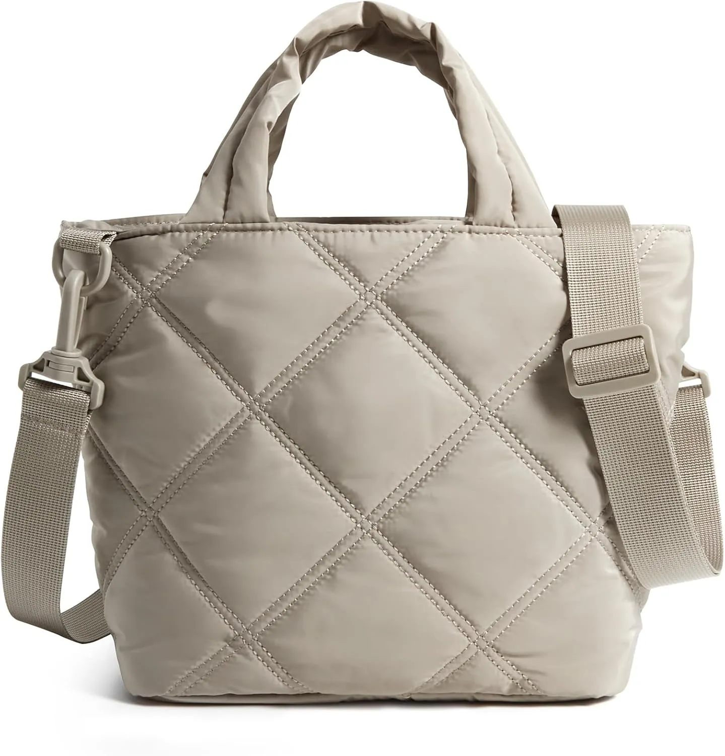 BAGSMART Crossbody Bags for Women, Lightweight Small Purses for Women, Quilted Puffer Tote Handbags for Daily Use,Shop,Travel