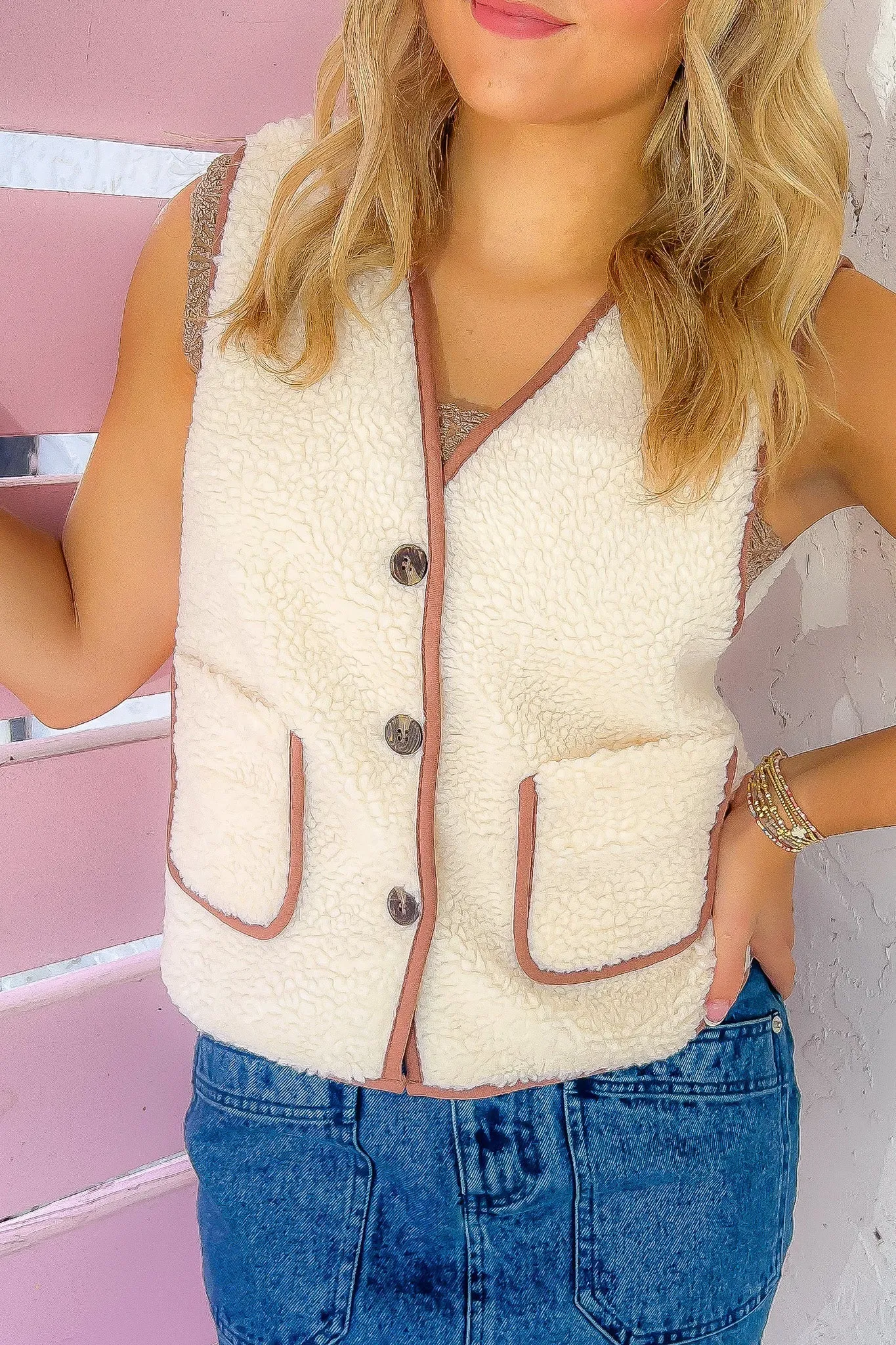 Bandit Button Down Sherpa Vest