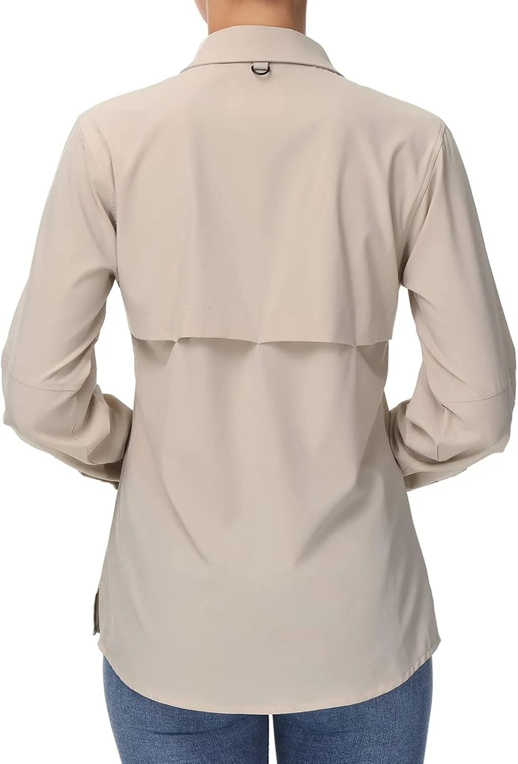 BASSDASH Women's UPF 50 Long Sleeve Fishing Hiking Button Down Shirt Performance Quick Dry FS21W