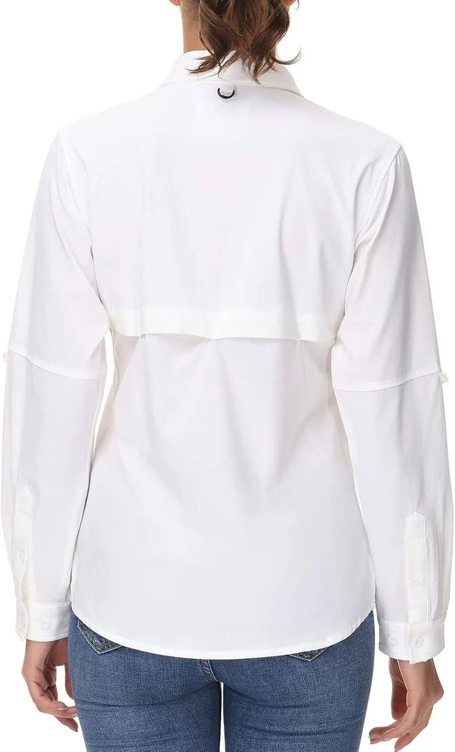 BASSDASH Women's UPF 50 Long Sleeve Fishing Hiking Button Down Shirt Performance Quick Dry FS21W