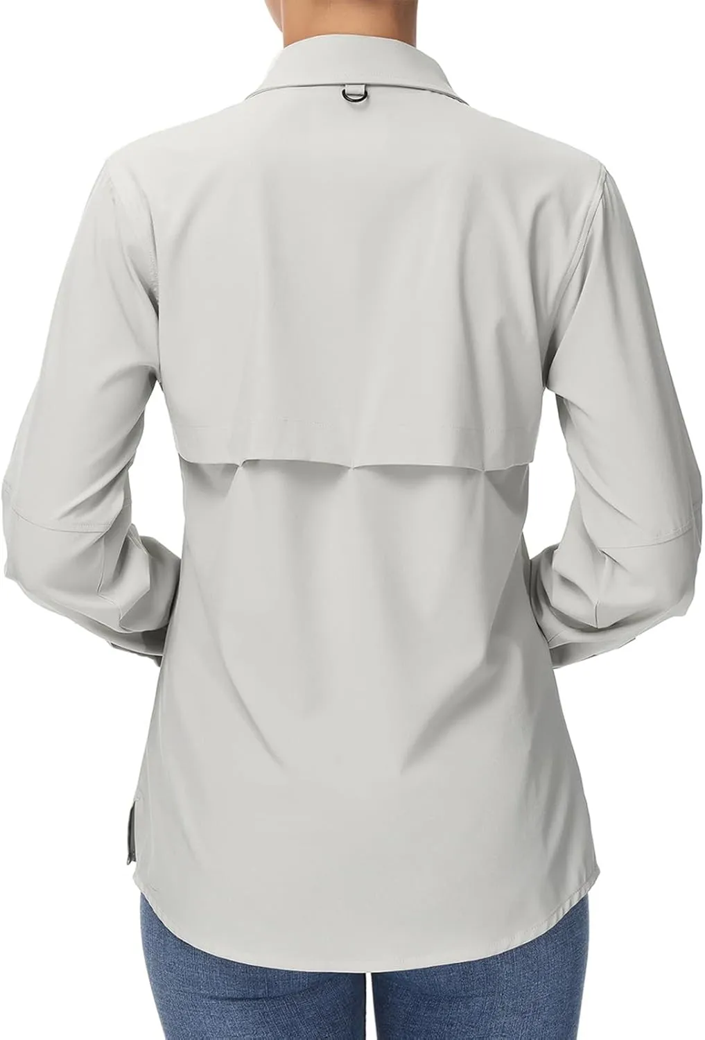 BASSDASH Women's UPF 50 Long Sleeve Fishing Hiking Button Down Shirt Performance Quick Dry FS21W