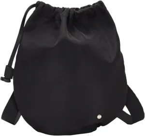 BESPORTBLE Elegant Oxford Fabric Women's Crossbody Bag Drawstring Bucket Style Messenger Bag for Daily Use Shopping Traveling (black)