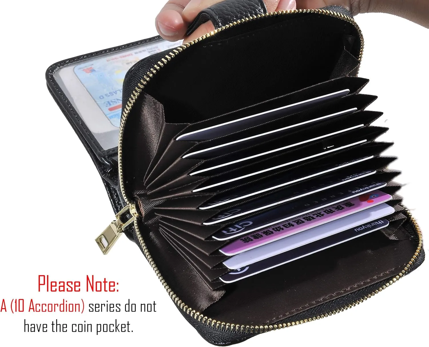 Beurlike Women's RFID Credit Card Wallet Organizer Case Leather Ladies Small Security Card Holder