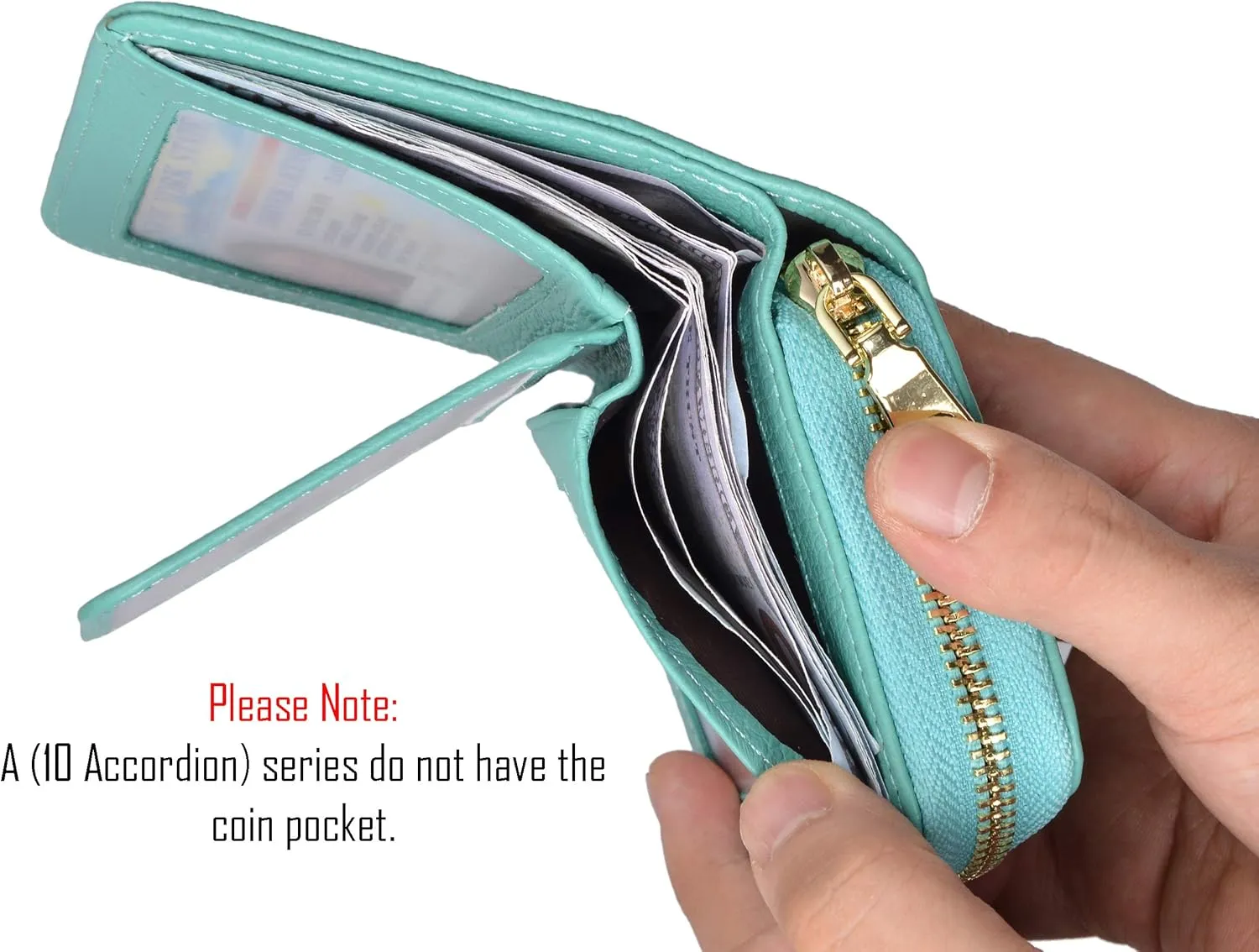 Beurlike Women's RFID Credit Card Wallet Organizer Case Leather Ladies Small Security Card Holder