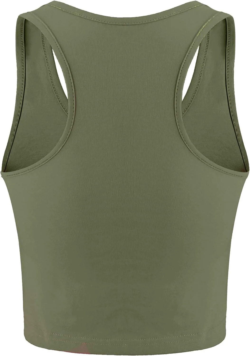 Boao 4 Pieces Basic Crop Tank Tops Sleeveless Racerback Crop Top for Women