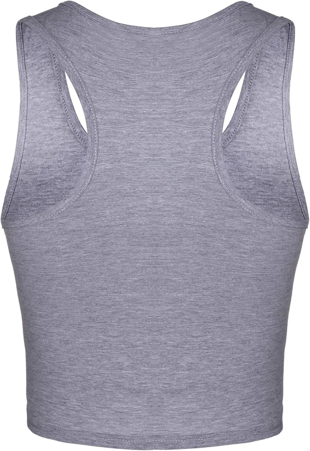 Boao 4 Pieces Basic Crop Tank Tops Sleeveless Racerback Crop Top for Women