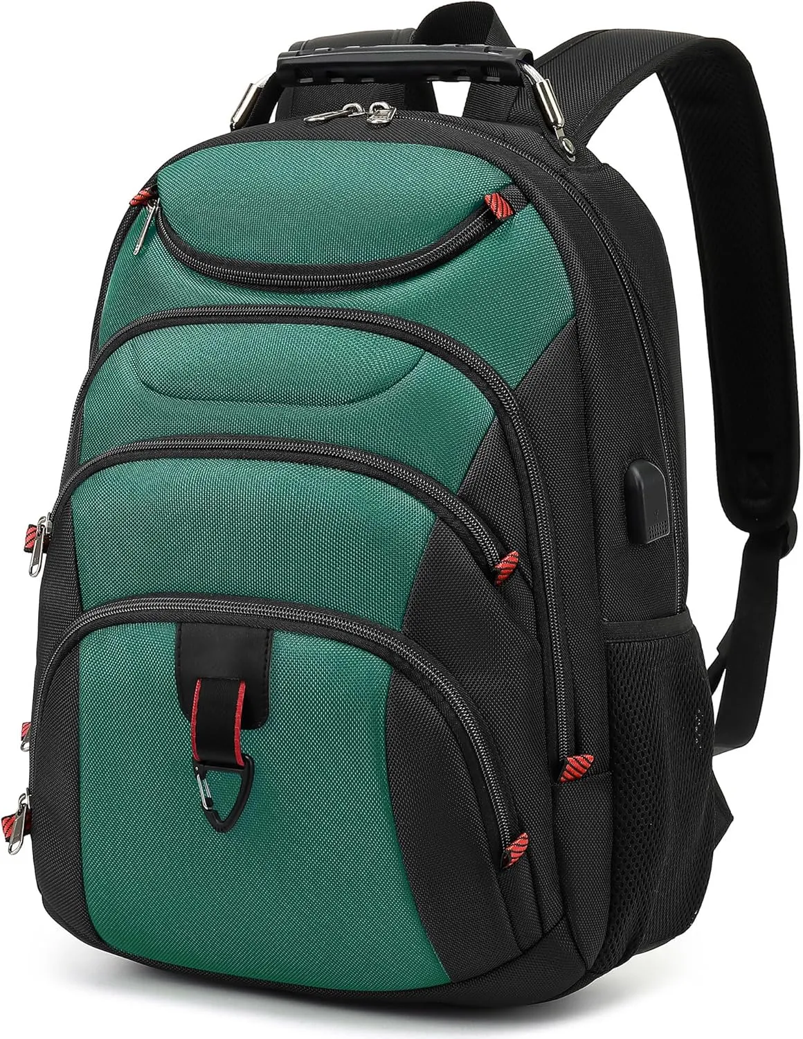 Boavan Laptop Backpack for men, 15.6 inch Laptop Bag with USB Port, Waterproof Travel Work Backpack Purse, Anti-Theft Teacher Nurse Doctor Casual Bookbags Office Business backpackDeep Juniper Black