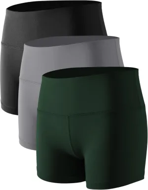 CADMUS Women's High-Waisted Spandex Athletic Shorts for Yoga, Running, Volleyball