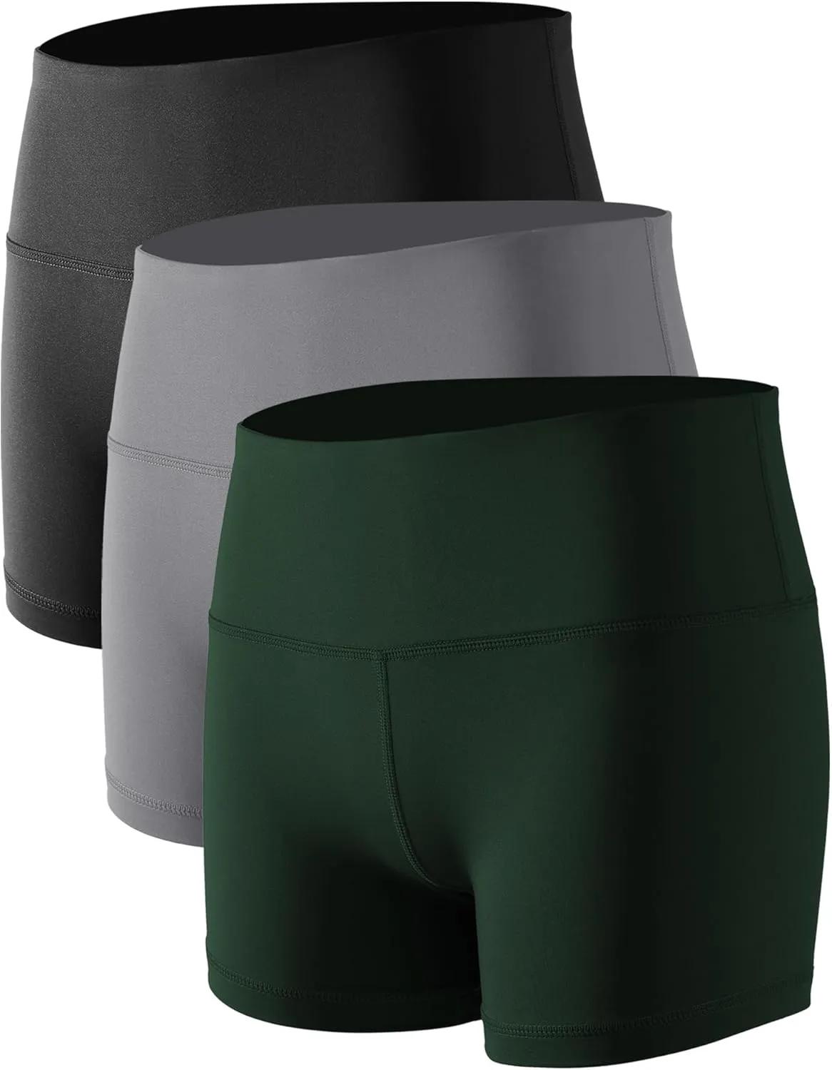 CADMUS Women's High-Waisted Spandex Athletic Shorts for Yoga, Running, Volleyball