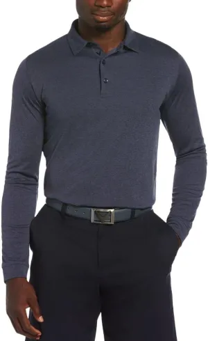Callaway Men's Essential Long Sleeve Golf Polo Shirt with Swing Tech, Opti-Dri Technology & Sun Protection