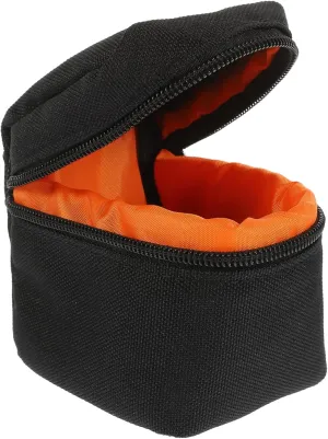 Camera Lens Storage Bag Dslr Lens Pouch Zipper Portable Padded Pouch for Outdoor Travel Daily Use