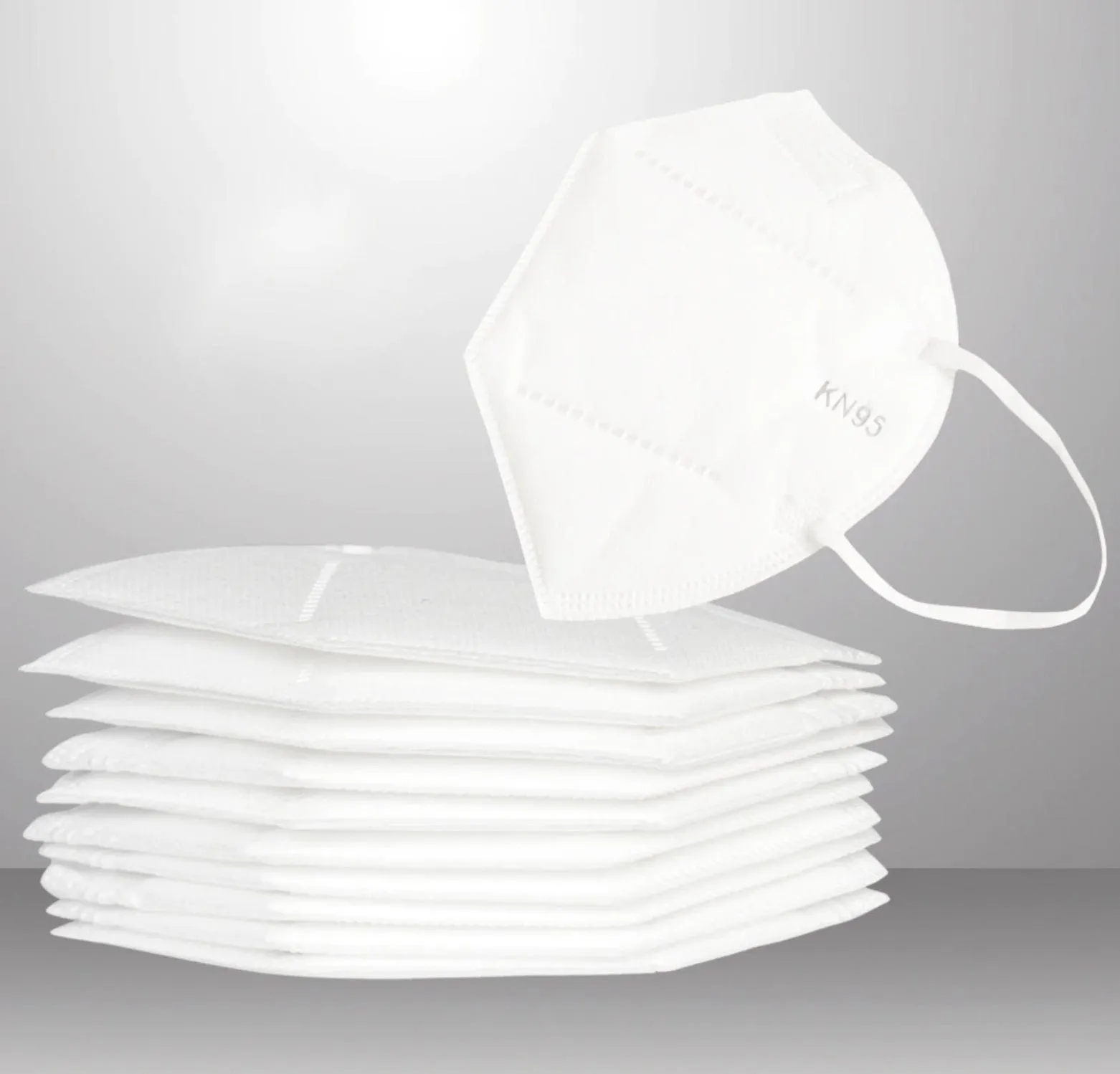 Certified N95 KN95 Nordiwell Protective Disposable Face Mask - 5 Layers 3D Design - 50PCS White
