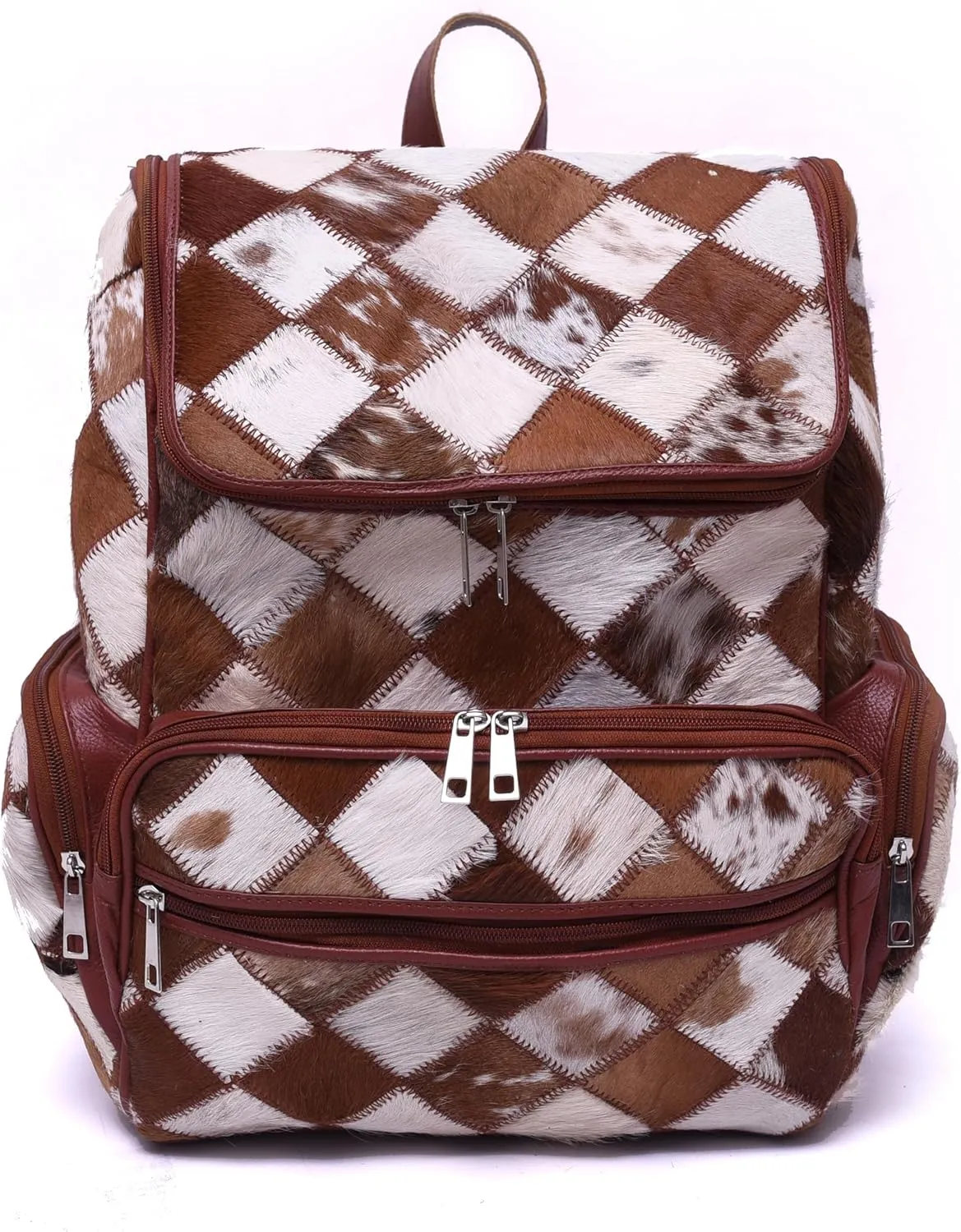 CHAYELL Cowhide Ideal Leather Bag with Laptop Compartment  Travel Bag, Western Diaper Bag for Women