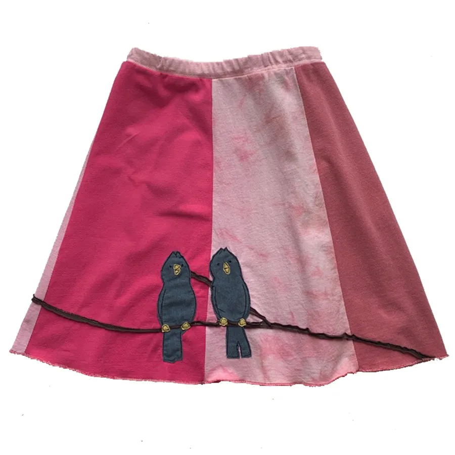 Classic Appliqué Skirt-Pointy Head Bird