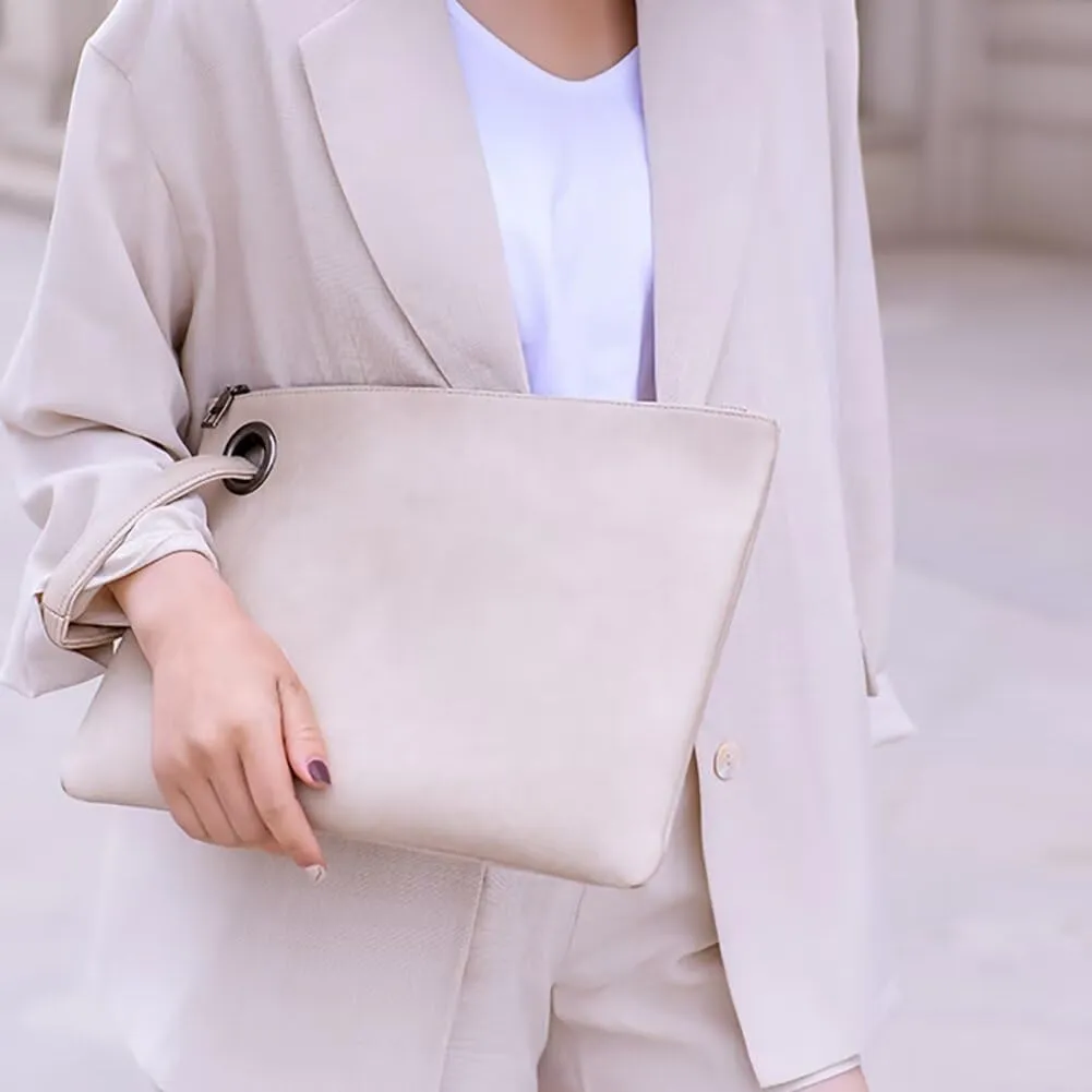 Clutch Purse for Women Vegan Leather Wristlet Wallet Roomy Envelope Clutch Designer Purses and Handbags for Daily Use