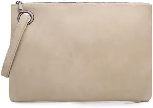 Clutch Purse for Women Vegan Leather Wristlet Wallet Roomy Envelope Clutch Designer Purses and Handbags for Daily Use