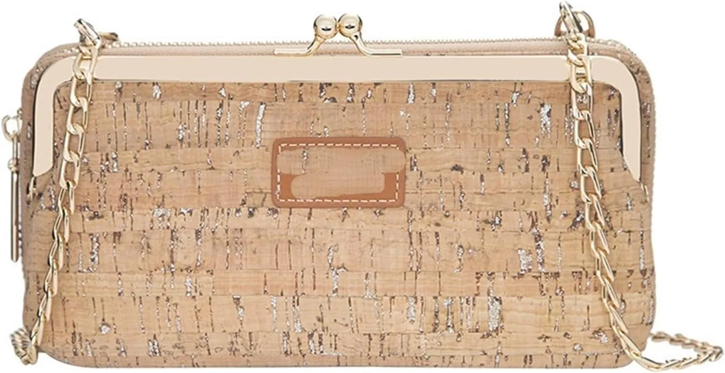 Clutch Purses for Women Trendy Cellphone Grain Card Holder Shoulder Bag for Women Perfect for Daily Use and Summer Outings