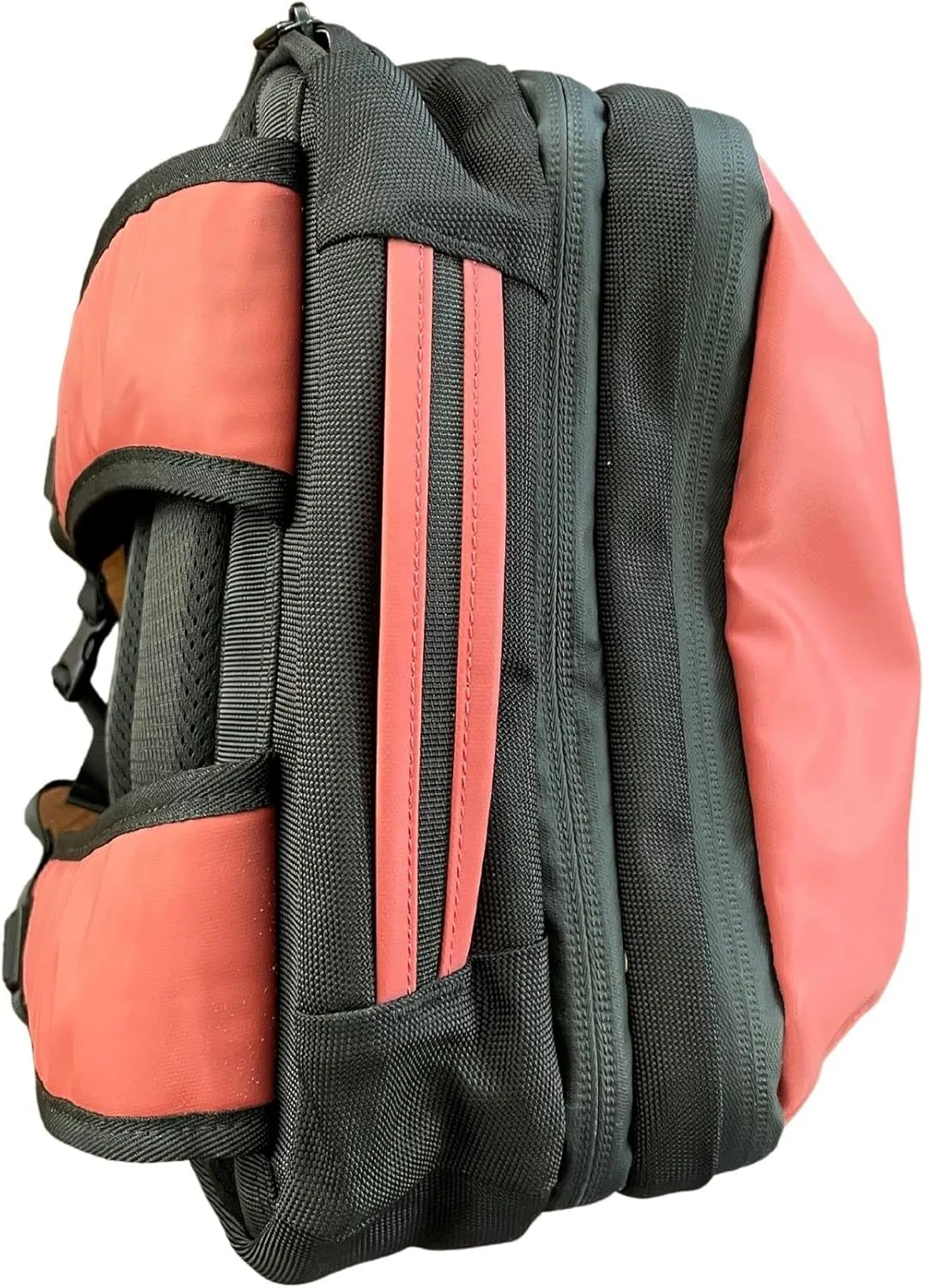 COR Surf Travel Backpack | Flight Approved Carry On Laptop Backpack with Secret Passport Pockets | The Island Hopper (28L, Lava Red)