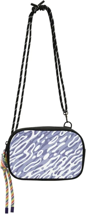 Crossbody Bag Blue Ripple Cell Phone Purse Wallet with Credit Card Slots Multicolor Handbag with Adjustable Strap Fits Phone Keys And More