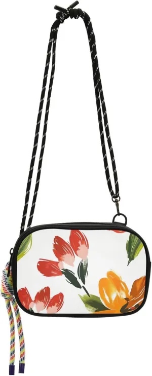 Crossbody Bag Bright Yellow Floral Cell Phone Purse Wallet with Credit Card Slots Multicolor Handbag with Adjustable Strap Fits Phone Keys And More