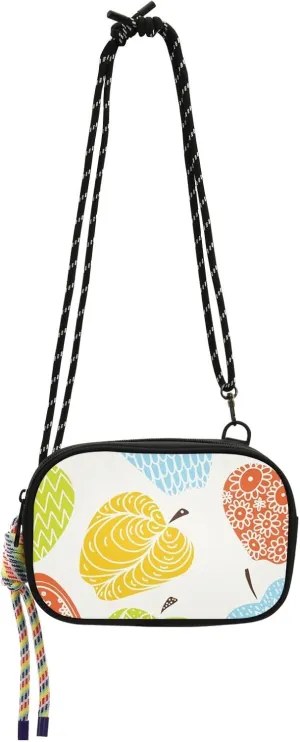 Crossbody Bag Cute Fruits with Flowers Cell Phone Purse Wallet with Credit Card Slots Multicolor Handbag with Adjustable Strap Fits Phone Keys And More