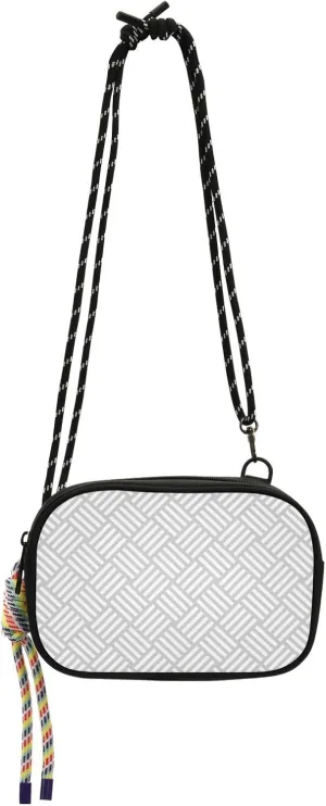 Crossbody Bag Grey Weaving Texture Cell Phone Purse Wallet with Credit Card Slots Multicolor Handbag with Adjustable Strap Fits Phone Keys And More